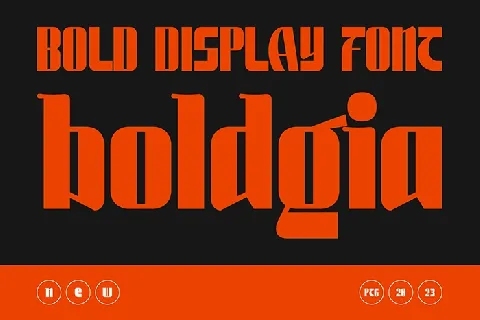 Boldgia-Demo font