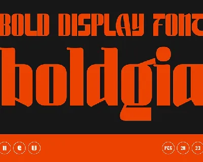 Boldgia-Demo font