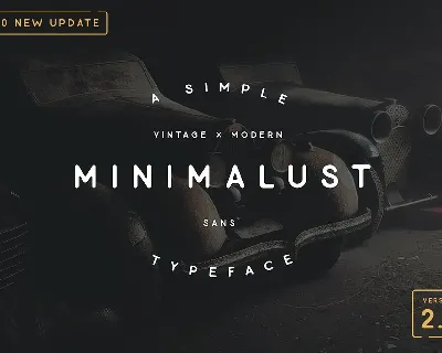 Minimalust font