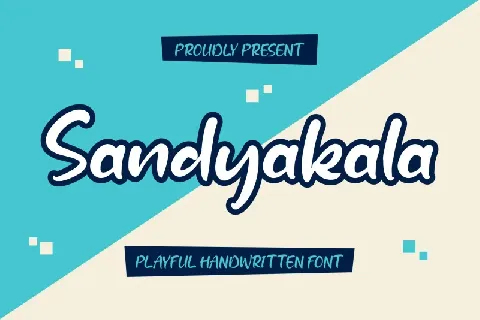 Sandyakala â€“ Playful Handwritten font