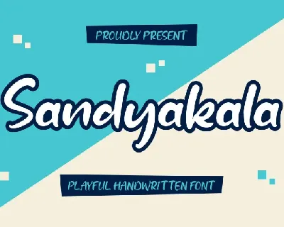 Sandyakala â€“ Playful Handwritten font