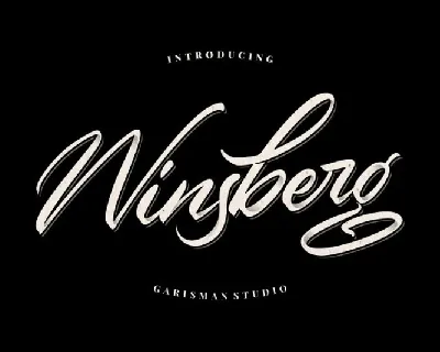 Winsberg Script font