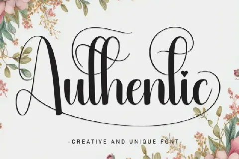 Authentic Script font