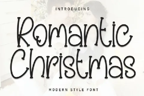 Romatic Christmas Display font