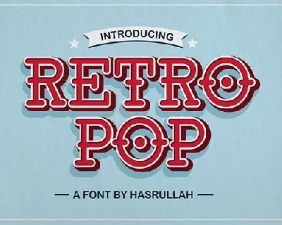Retro Pop font