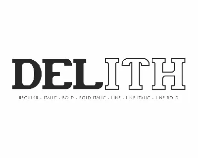 Delith Demo font