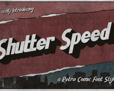 Shutter Speed Free Trial font