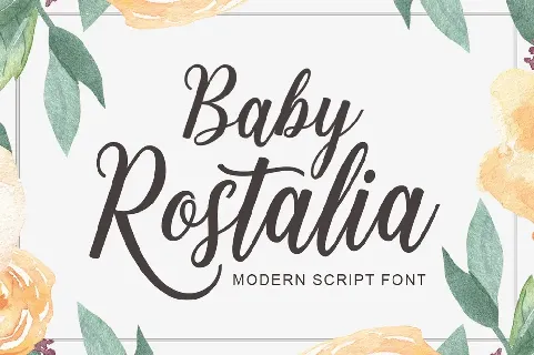 Baby Rostalia font