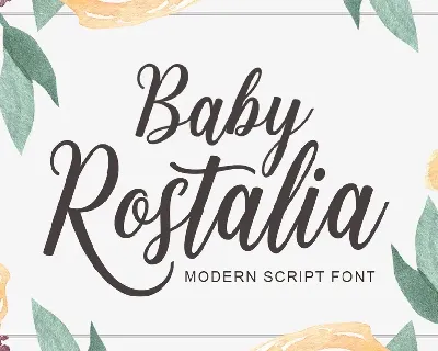 Baby Rostalia font