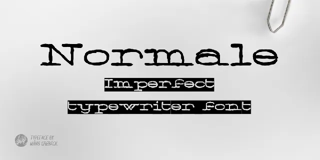 Normale Personal Use font