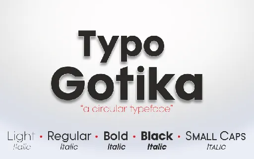 Typo Gotika font