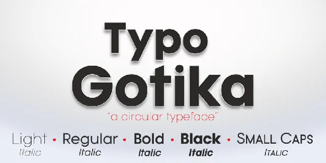 Typo Gotika font