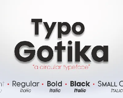 Typo Gotika font