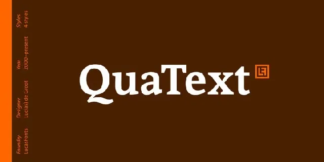 QuaText Family font