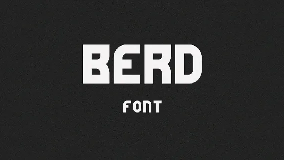 BERD font
