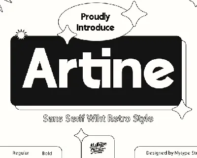 Artine font