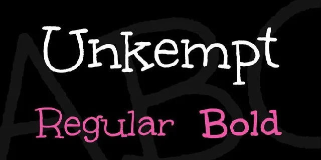 Unkempt Family font