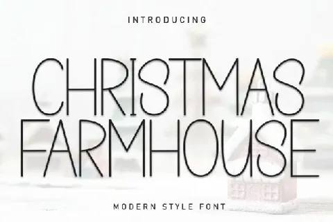 Christmas Farmhouse Display font