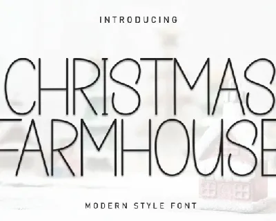 Christmas Farmhouse Display font