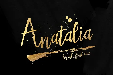 Anatalia Brush Duo Free font