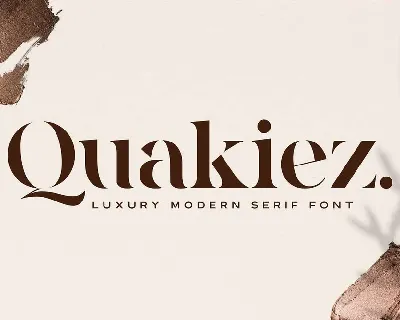 Quakiez Luxury Modern Serif font