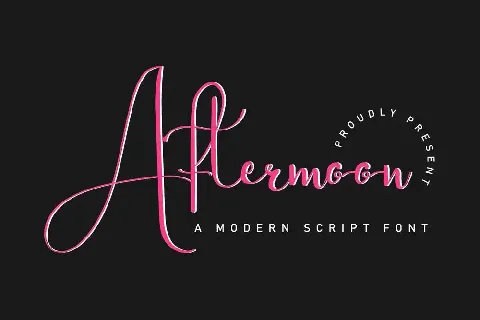 Aftermoon Demo font