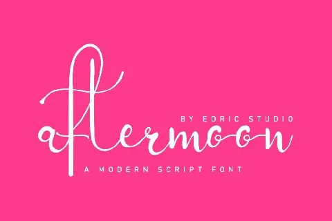 Aftermoon Demo font