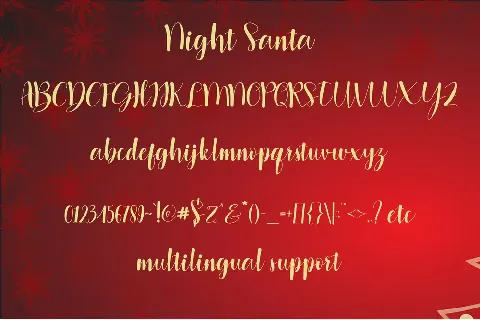 Night Santa font