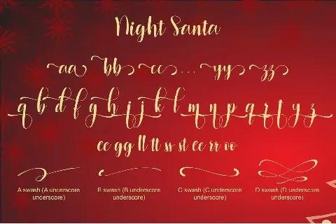 Night Santa font