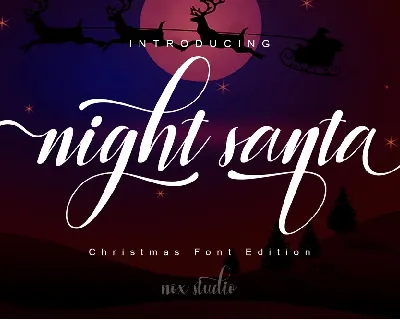 Night Santa font