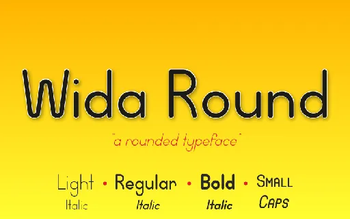 Wida Round font