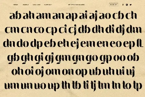 Landing Sans Serif font