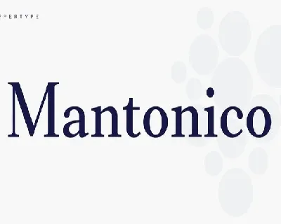 Mantonico Serif Family font