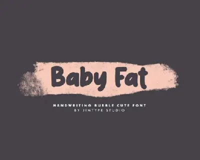 Baby Fat Display font