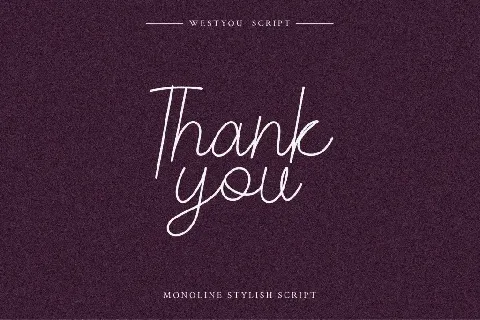 Westyou font