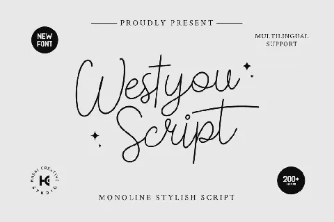 Westyou font