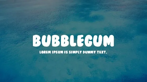 BubbleGum Download font