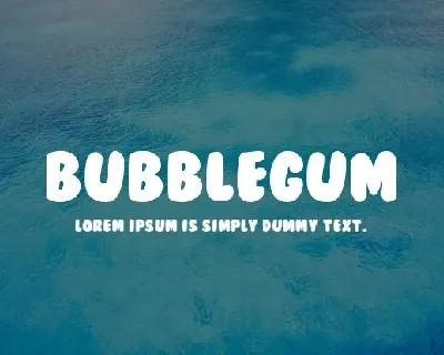 BubbleGum Download font