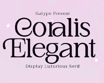 Coralis Elegant font