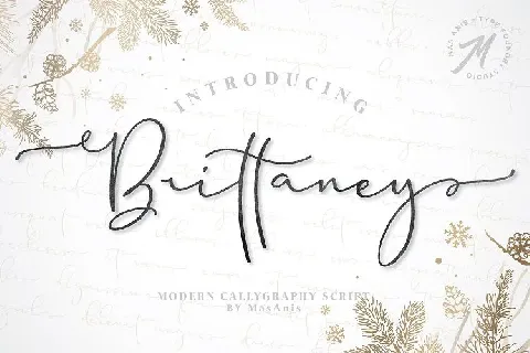 Brittaney Script font