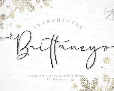 Brittaney Script font