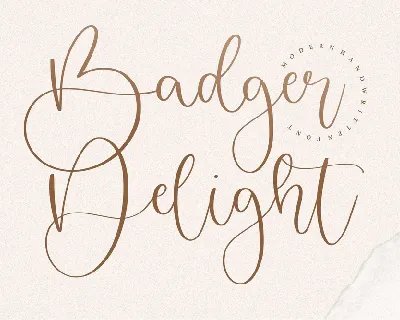 Badger Delight font