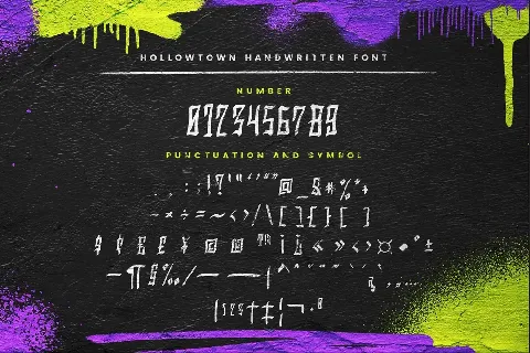 Hollowtown Free font