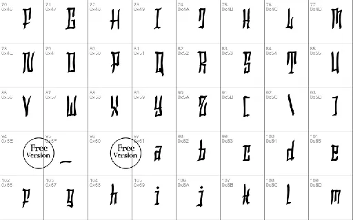 Hollowtown Free font