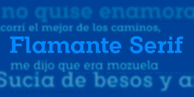 Flamante Serif font