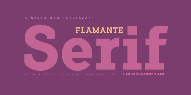 Flamante Serif font