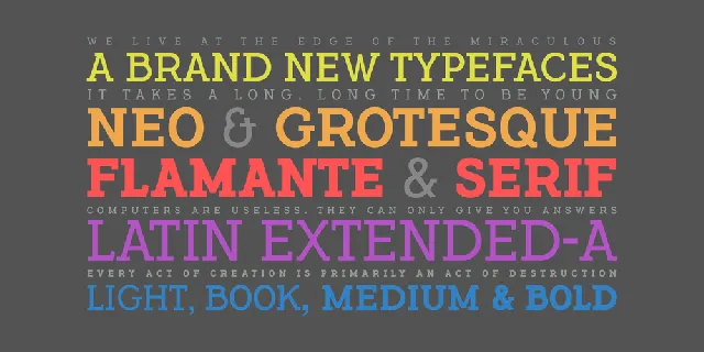 Flamante Serif font