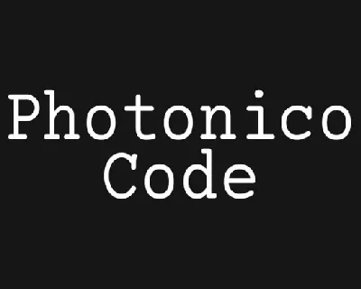 Photonico Code font