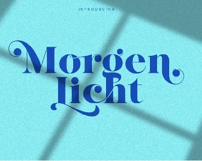 Morgenlicht font