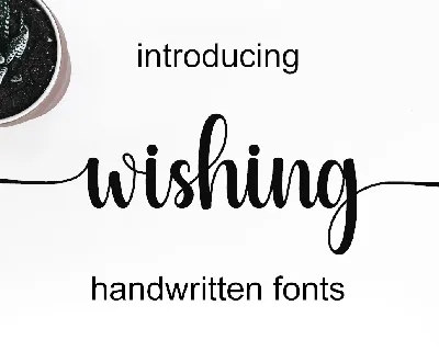 Wishing font